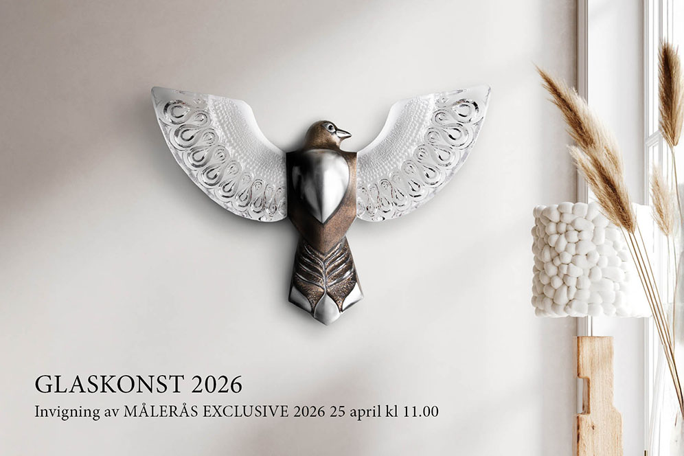 Målerås - Crystal handmade in Sweden - Unique form of art glass